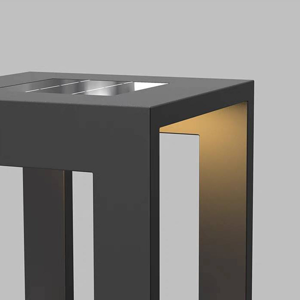 Ray Lámpara Exterior de Pie Cúbica Simple Metal Acrílico