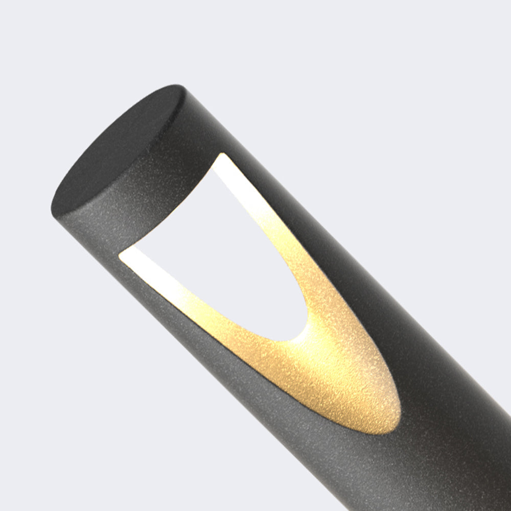 Ray Lámpara De Pie Exterior Moderna Cilíndrica Metal Patio