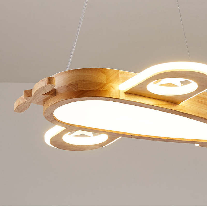 Arisha Moderna Avión LED DIY Lámpara Colgante Madera