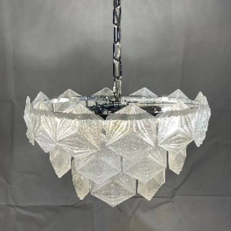 Kristy Candelabro Lámpara Colgante Metal/Cristal Clara
