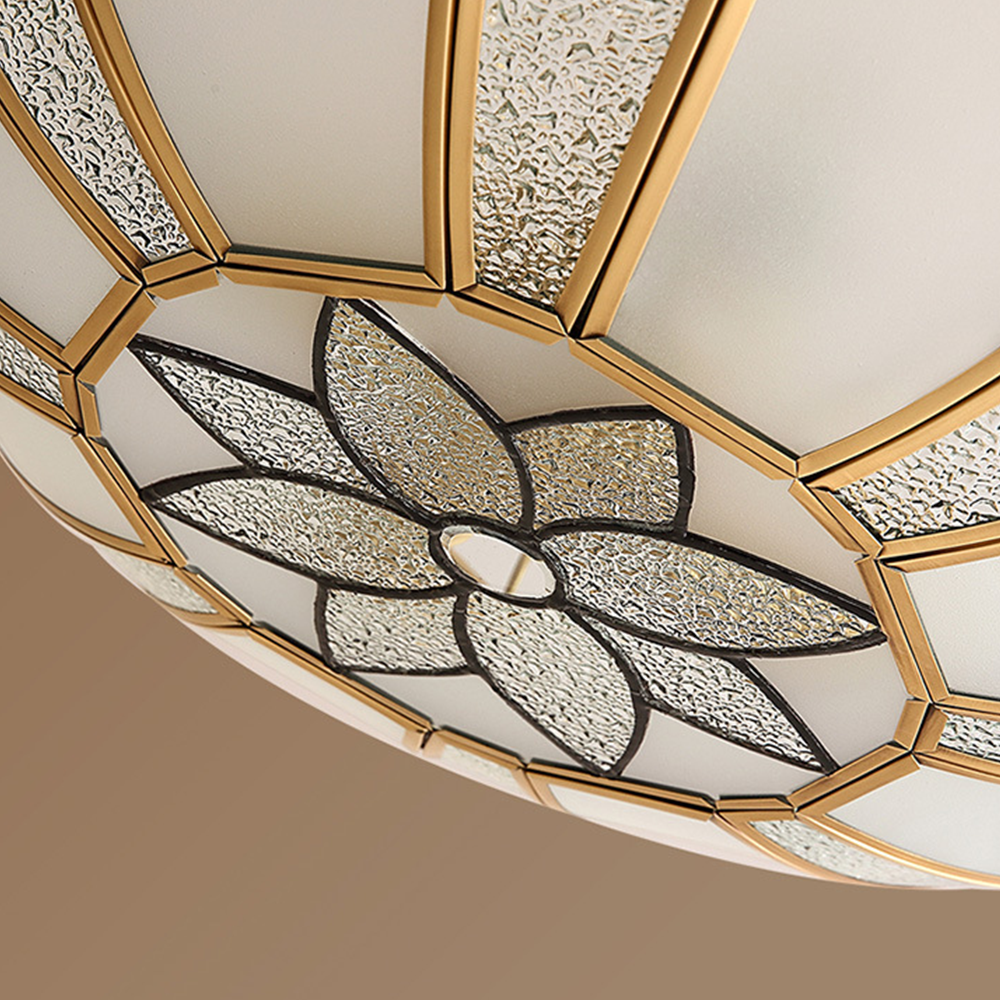 Silva Retro Flor Plafón Lámpara de Techo Metal Vidrio Dormitorio