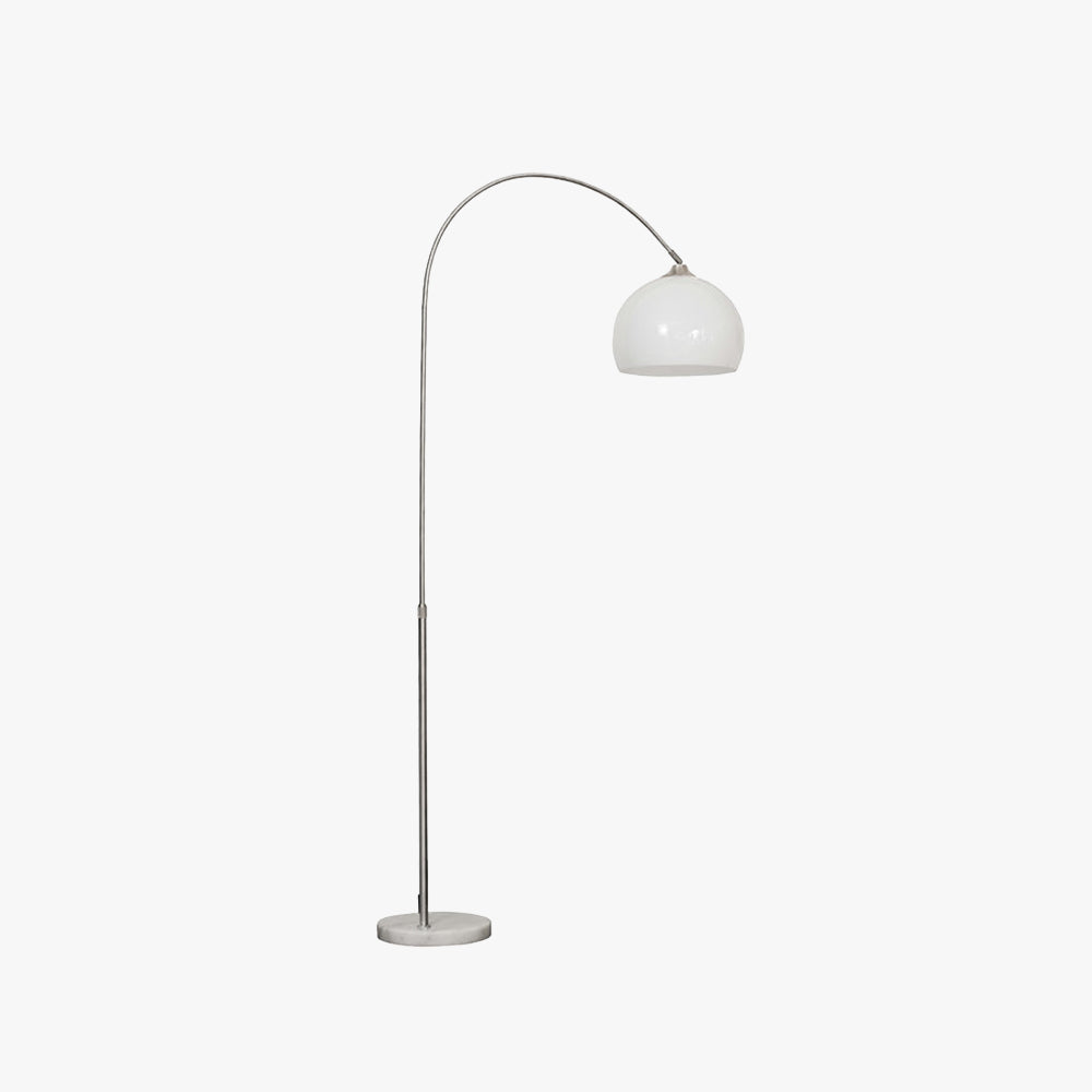 Mira Moderna Simple Metal/Mármol Lámpara de Pie Naranja/Blanca