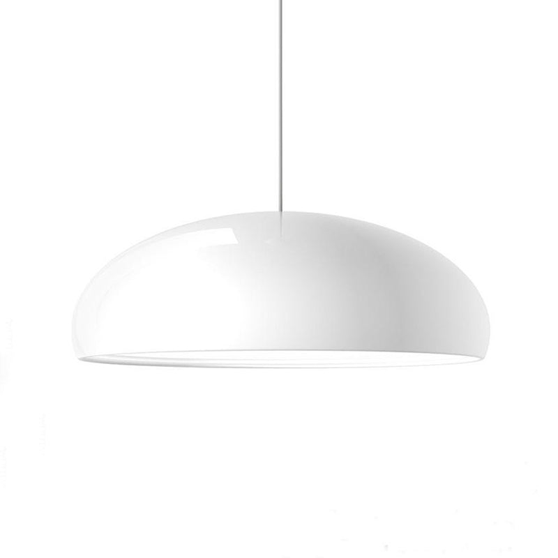 Arisha Nordica Doma Metal/Acrílico Lámpara Colgante Negra/Blanca
