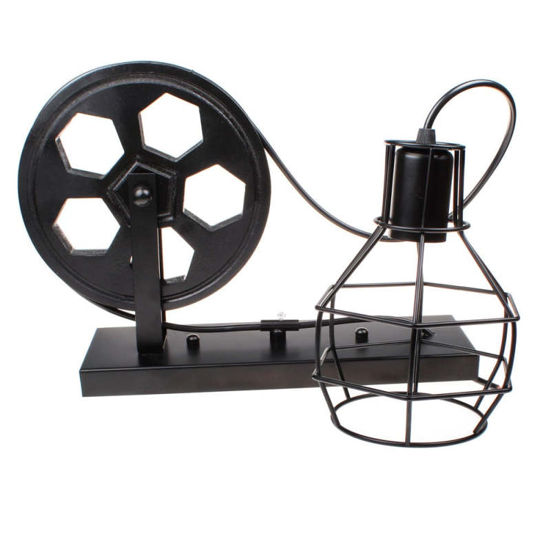 Silva Vintage Industrial LED Aplique de Pared Bronce/Negra