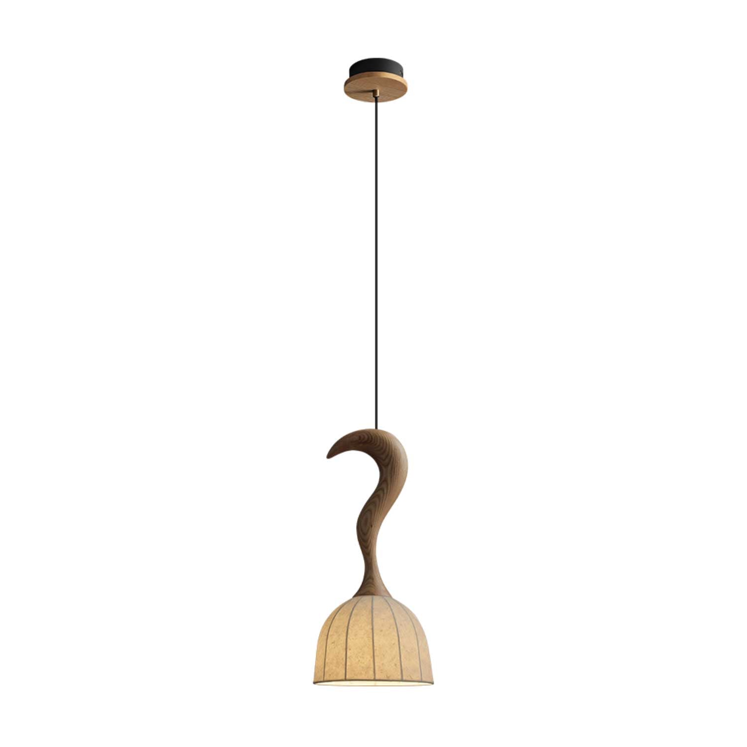 Colire Creativity Twisted Metal Wood Pendant Light - Letslighting