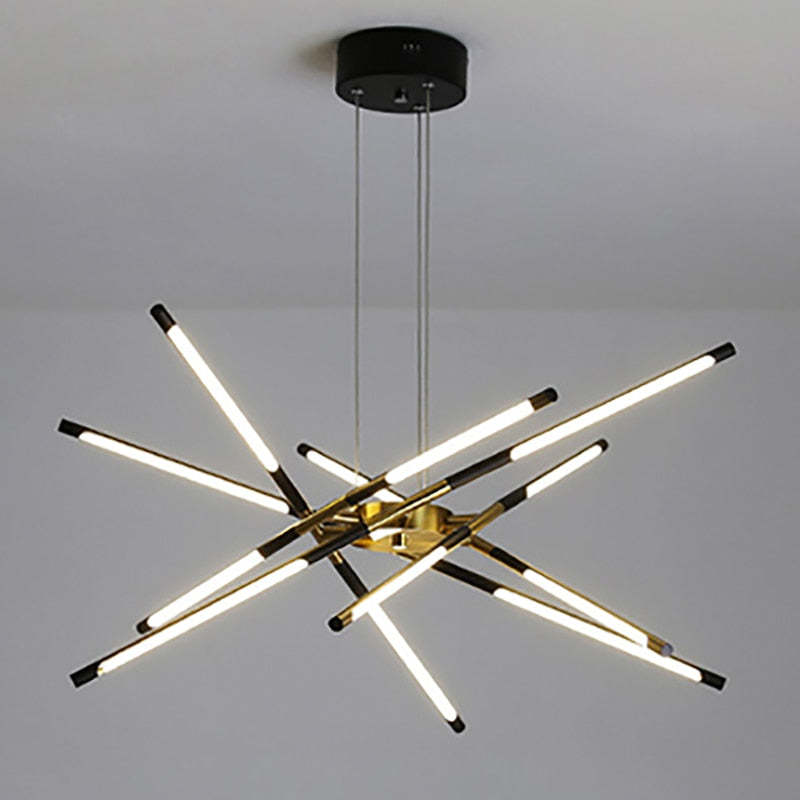 Arisha Moderna Lineal LED Lámpara Colgante Dorada /Negra
