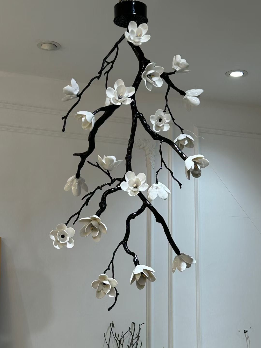 Large Long Branch Flower Chandelier - Letslighting