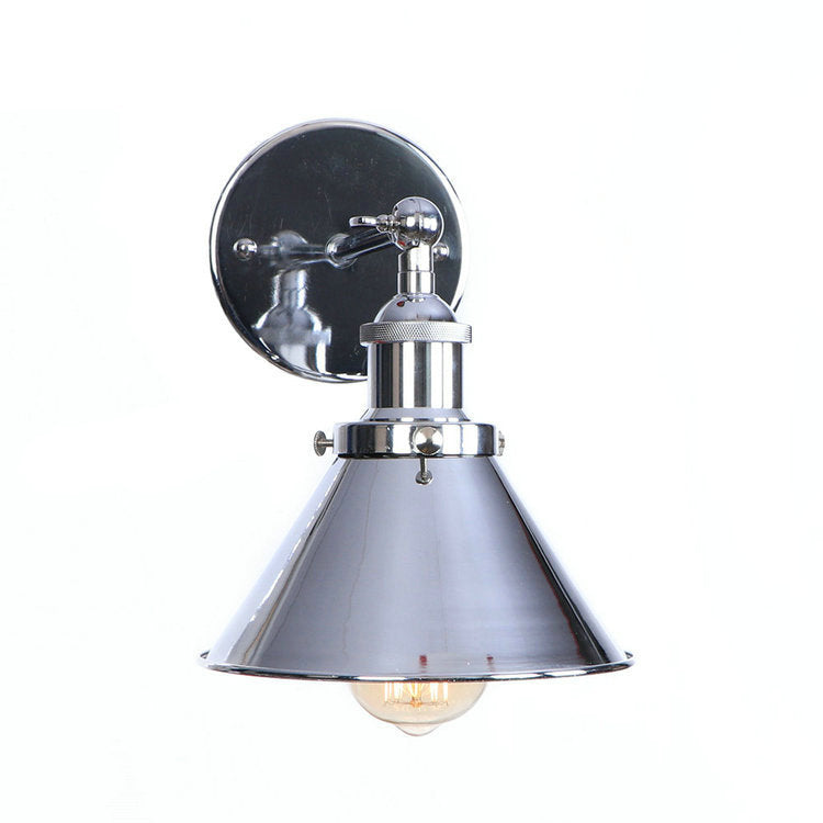 Epoch Industrial Domo Metal LED Aplique de Pared Negra/Dorada/Plata