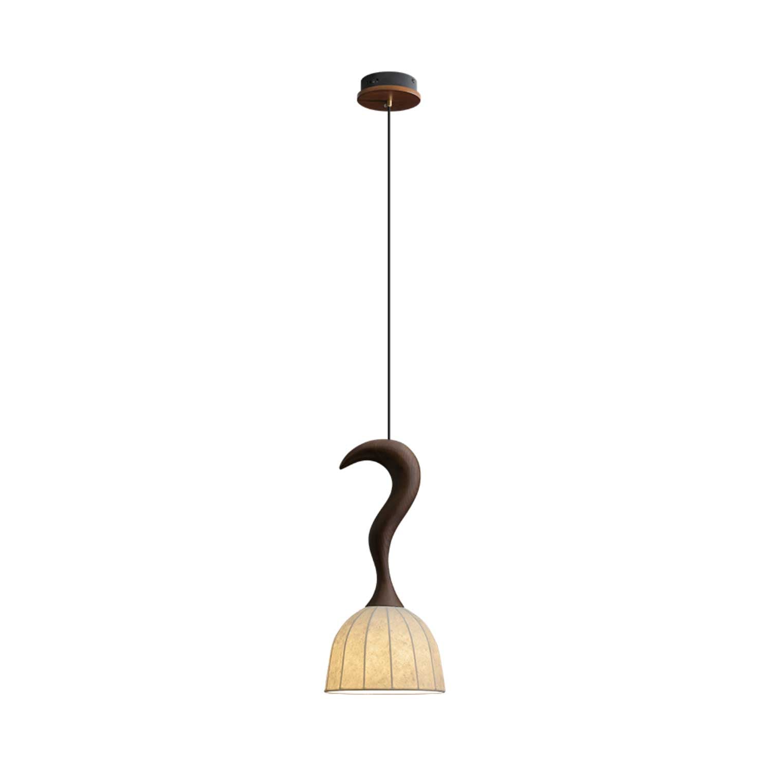 Colire Creativity Twisted Metal Wood Pendant Light - Letslighting