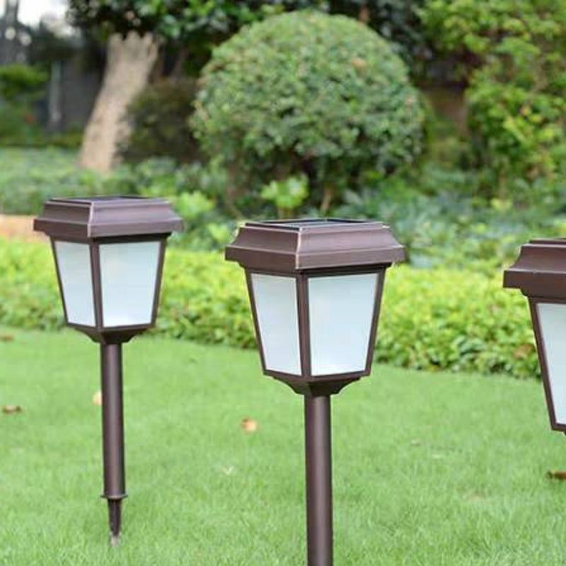 Ray Retro Lámpara de Pie Exterior Solar Metal Patio