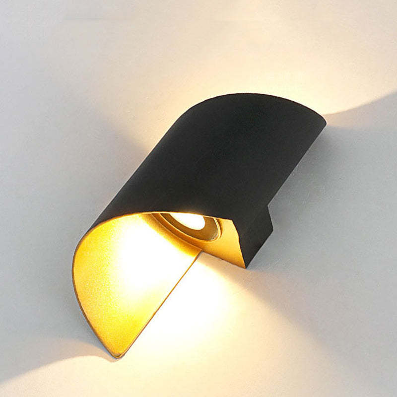 Ray Moderno Diseño Metal/Acrílico LED Aplique de Pared Blanco/Negro/Dorado