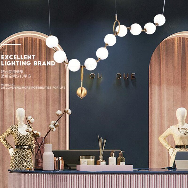 Valentina Diseño Bola Metal/Acrílico Lámpara Colgante Blanca