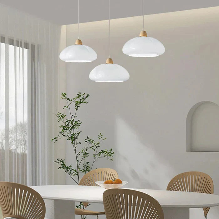 Valentina Retro Lámpara Colgante Calabaza Vidrio Dormitorio/Comedor