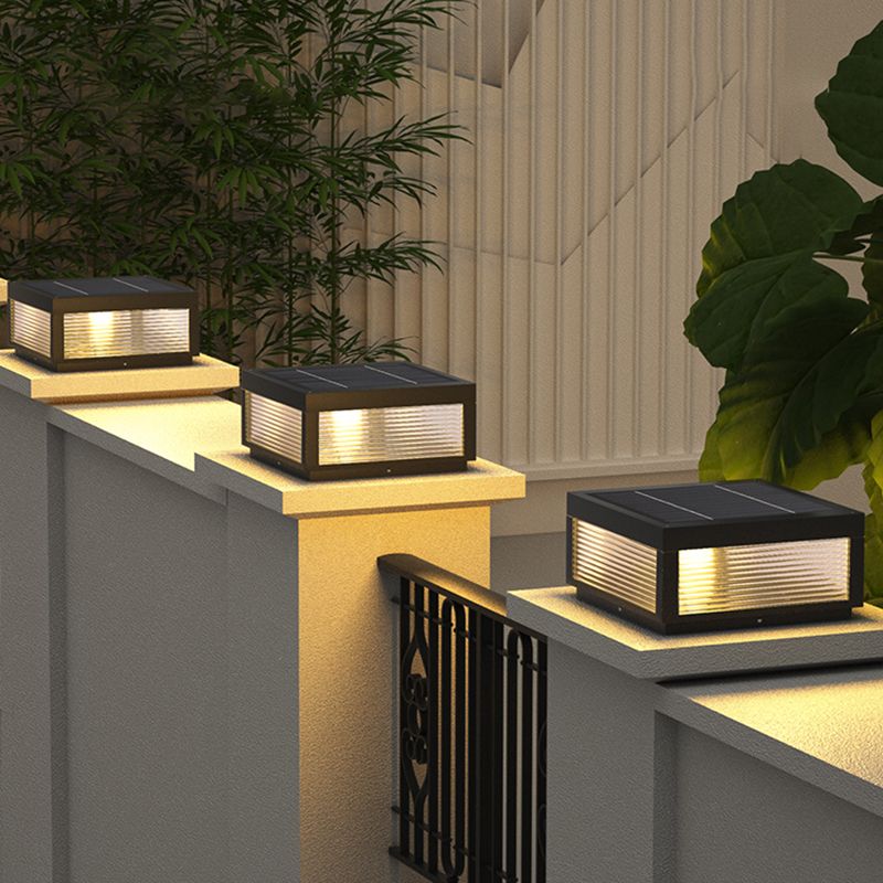 Ray Retro Lámpara Exterior LED Cubo Metal Patio Jardín