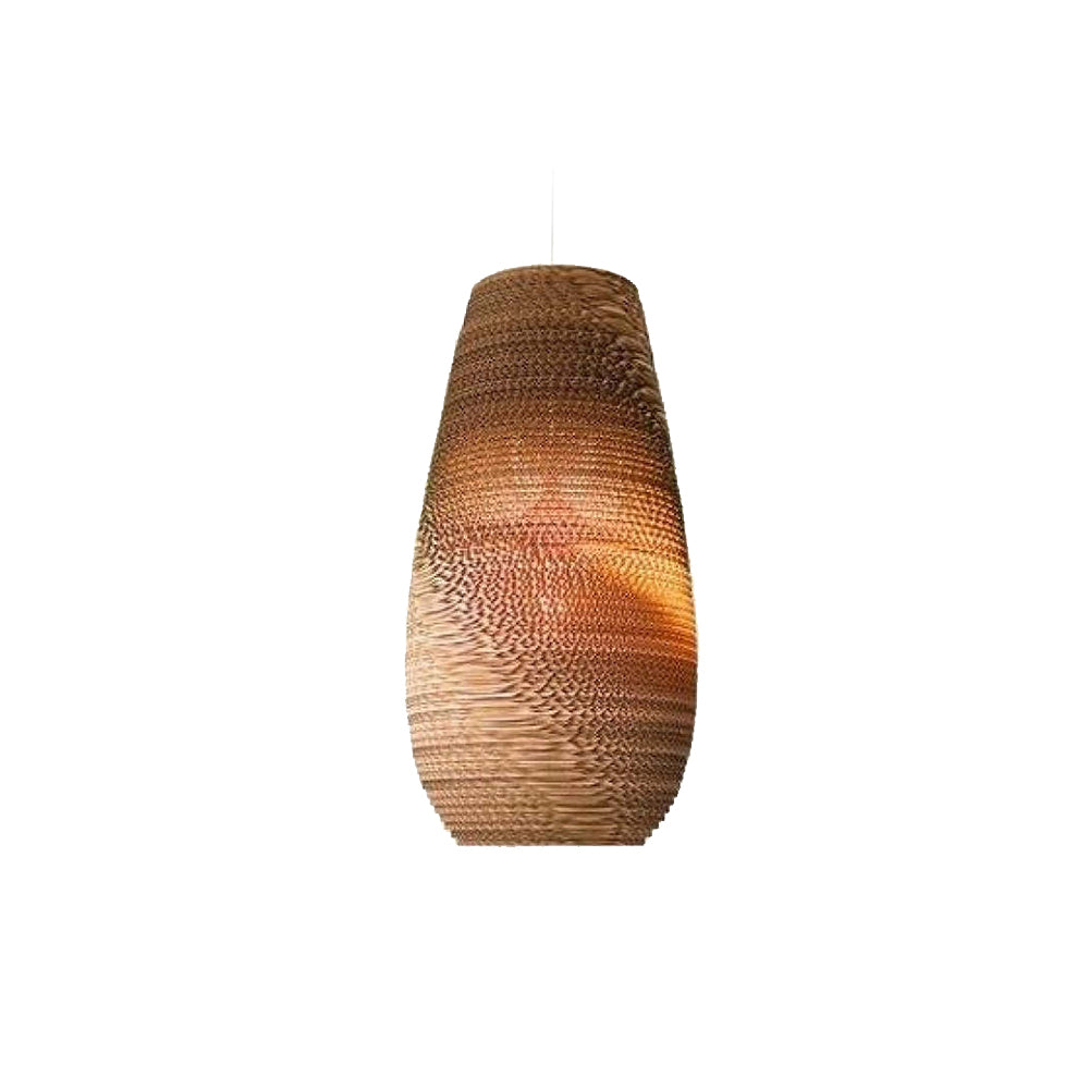 Vintage Natural LED Geométrica Lámpara Colgante Marrón