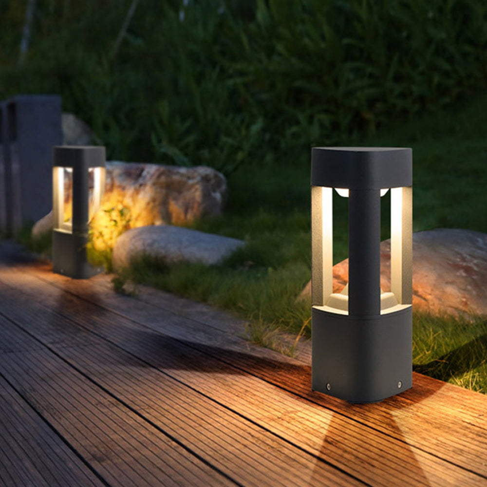 Ray Lámpara De Pie Exterior Moderno Metal Acrílico