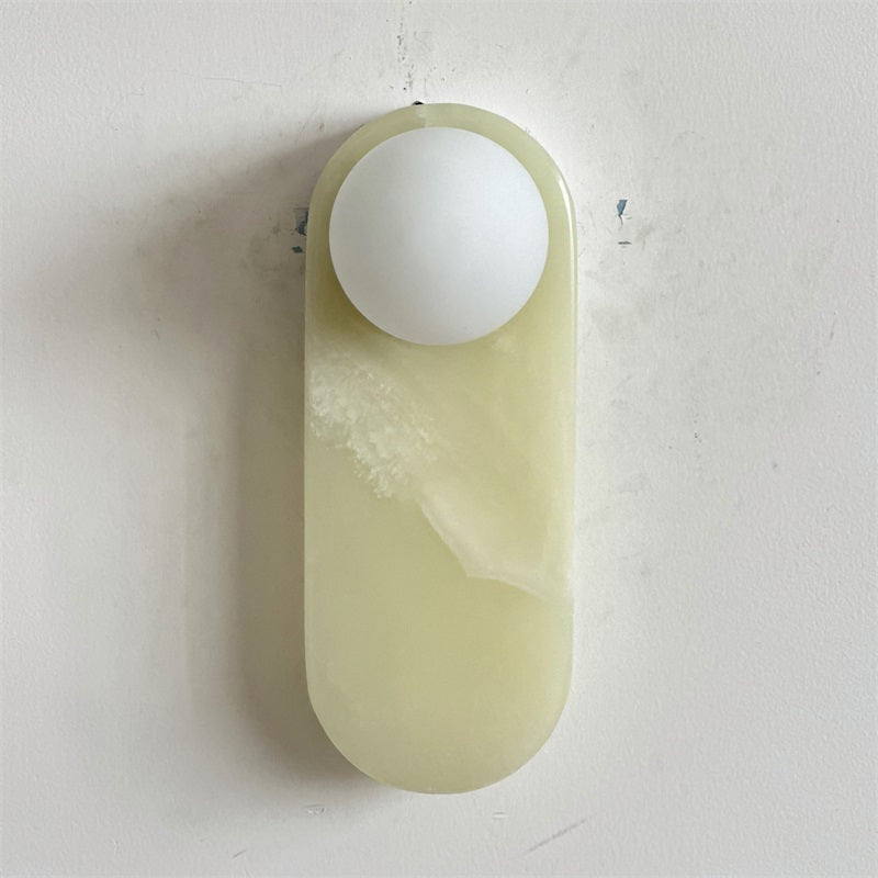 Syraeia Modern Minimalist Marble Jade Wall Lamp - Lamp Copper