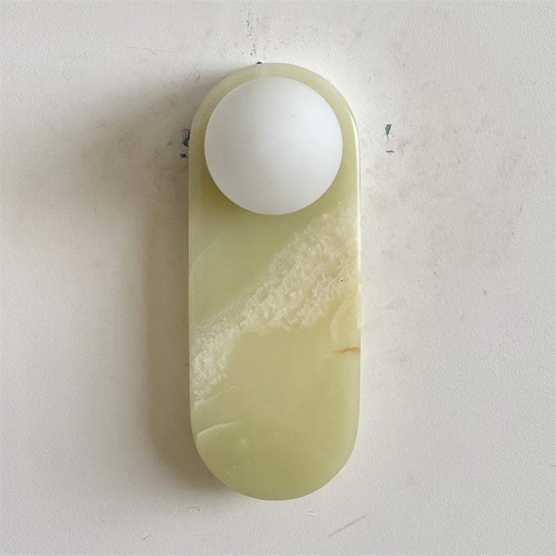 Syraeia Modern Minimalist Marble Jade Wall Lamp - Lamp Copper