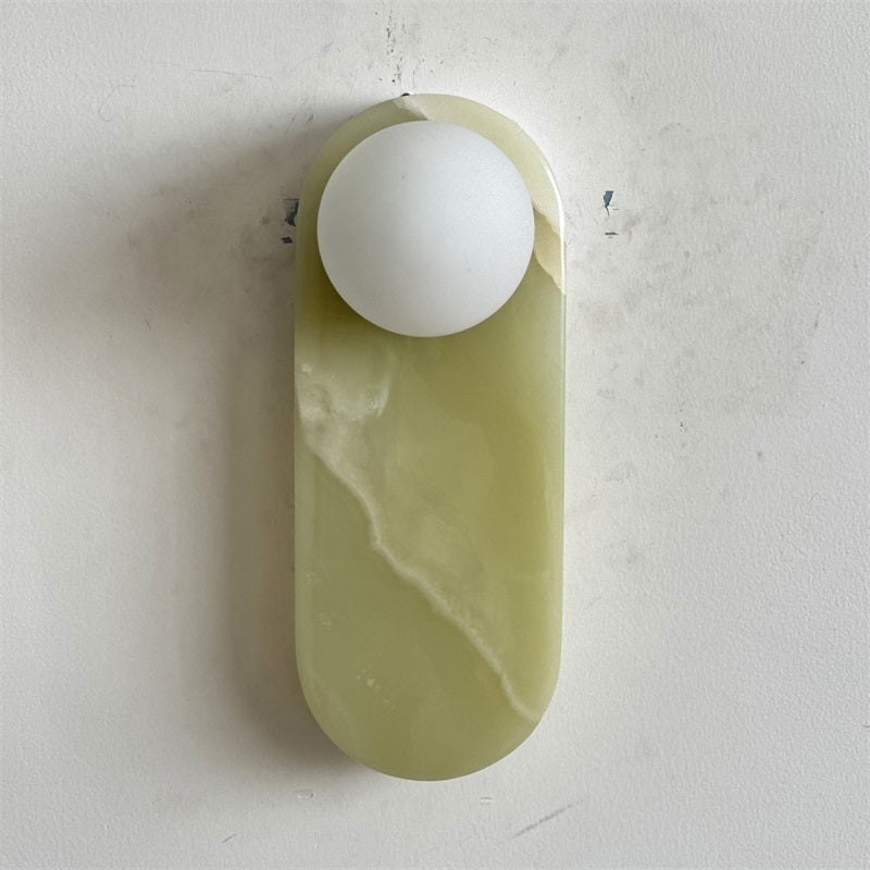 Syraeia Modern Minimalist Marble Jade Wall Lamp - Lamp Copper