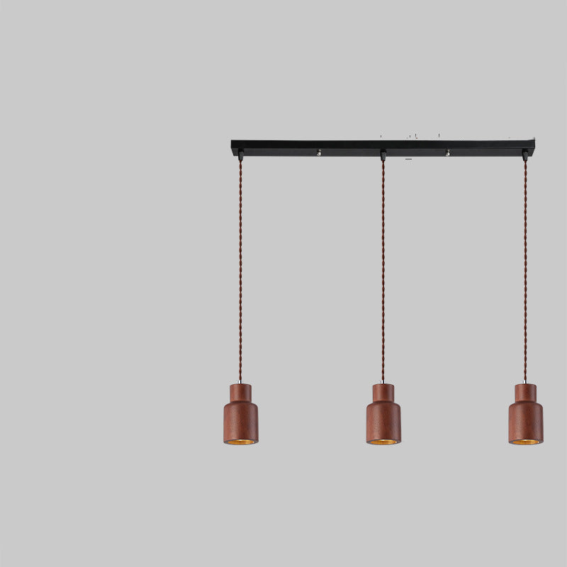Muto Cabaña Instalar LED Lámpara Colgante Madera Dormitorio/Comedor