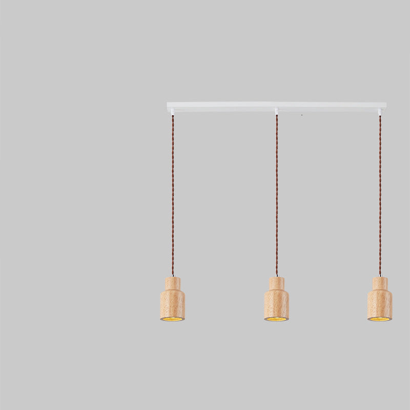 Muto Cabaña Instalar LED Lámpara Colgante Madera Dormitorio/Comedor
