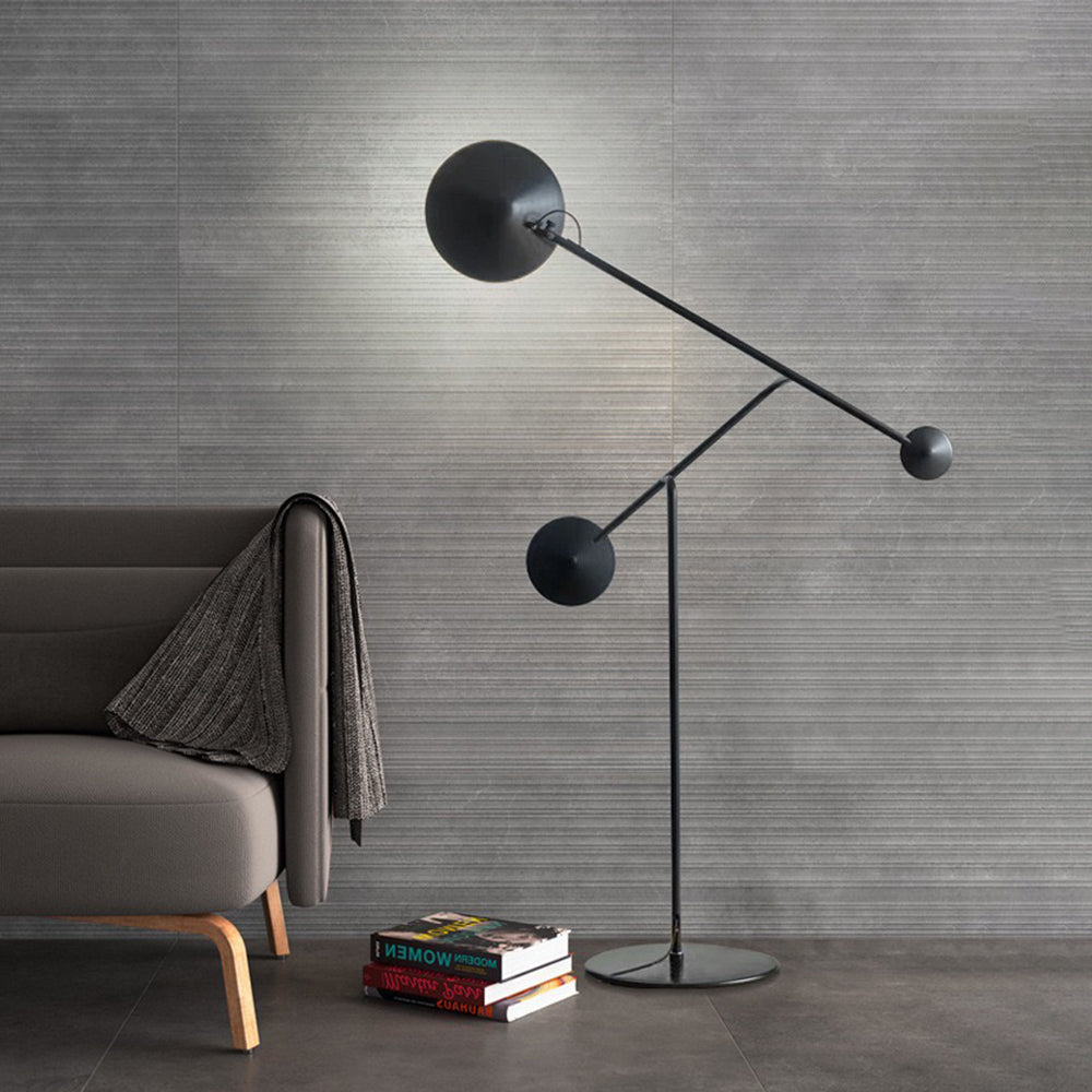 Mira Moderna Minimalista Metal Lámpara de Pie Negra
