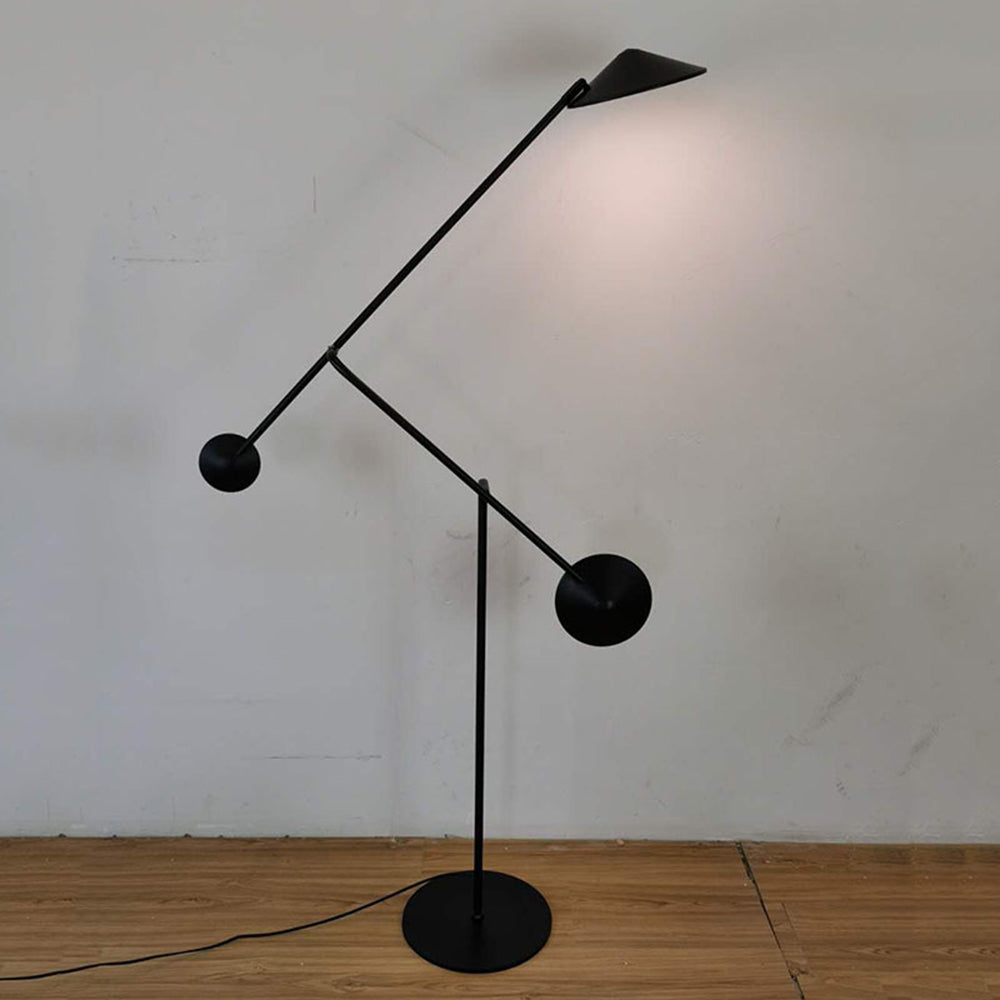 Mira Moderna Minimalista Metal Lámpara de Pie Negra