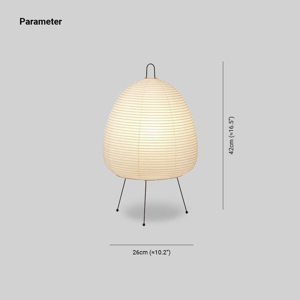 Mira Moderna Diseño Metal/Papel Lámpara de Pie Blanca