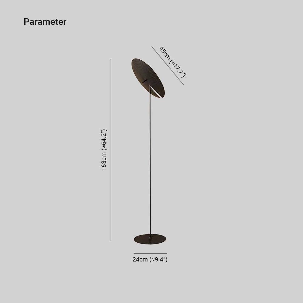 Mira Minimalista Moderna Metal/Aluminio Lámpara de Pie/Mesa Negra