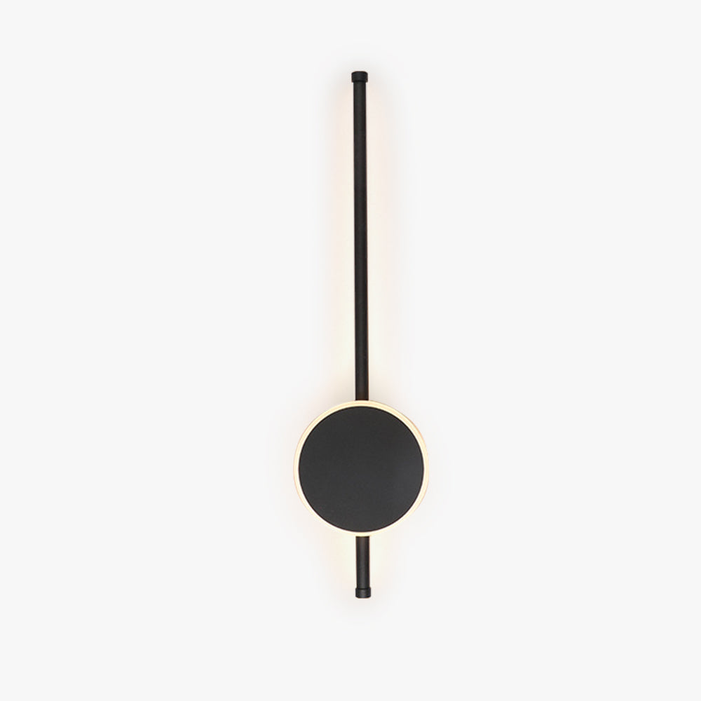 Arisha Moderno Lineal Redondo Metal LED Aplique de Pared Blanco/Negro/Dorado