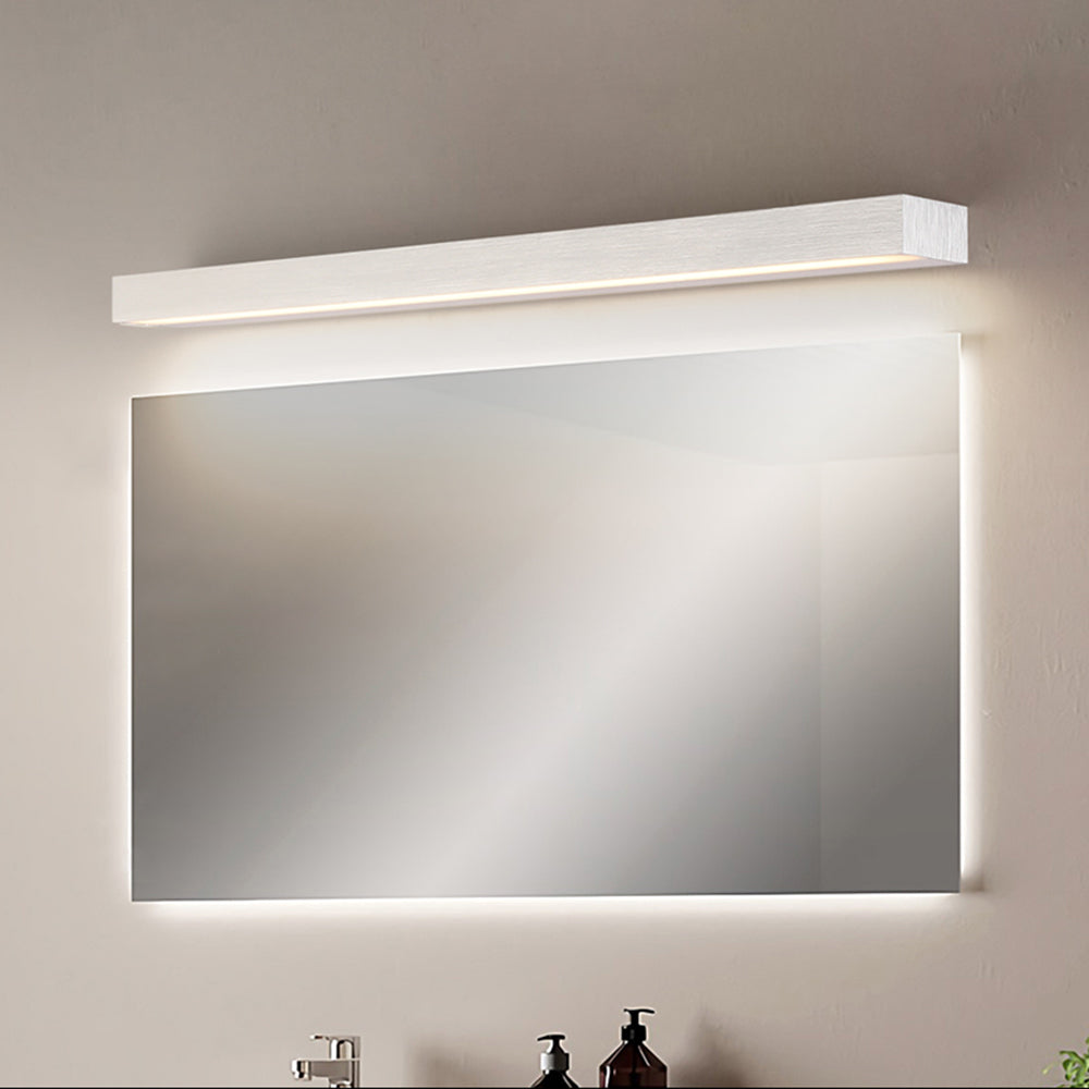 Arisha Minimalita Rectangular LED Metal Aplique de Pared, Blanco