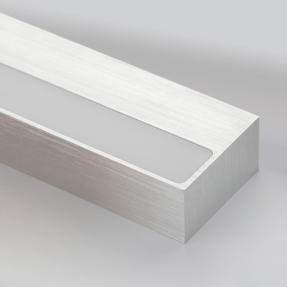 Arisha Minimalita Rectangular LED Metal Aplique de Pared, Blanco