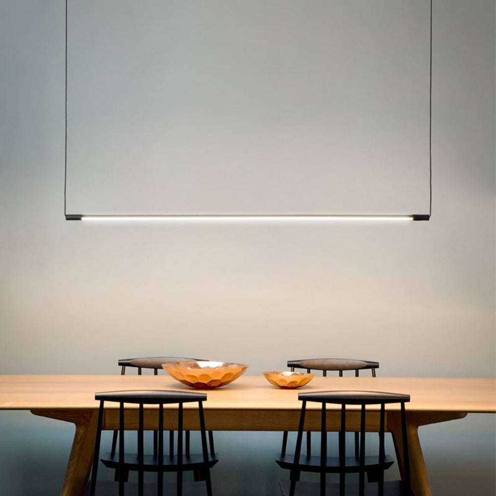 Arisha Minimalista Lámpara Colgante Lineal Salón Negro