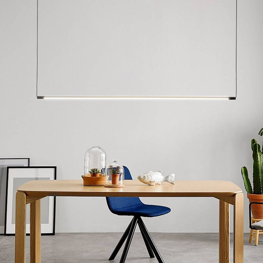 Arisha Minimalista Lámpara Colgante Lineal Salón Negro