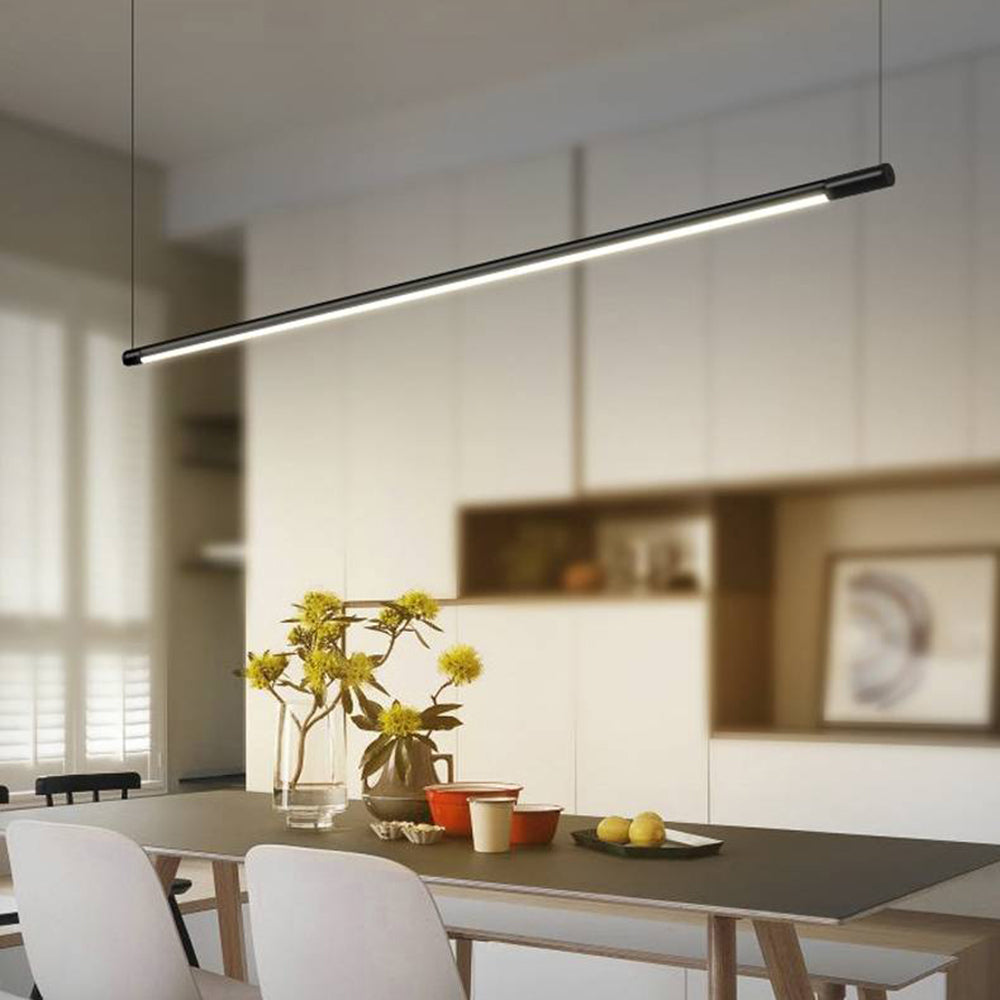 Arisha Minimalista Lámpara Colgante Lineal Salón Negro