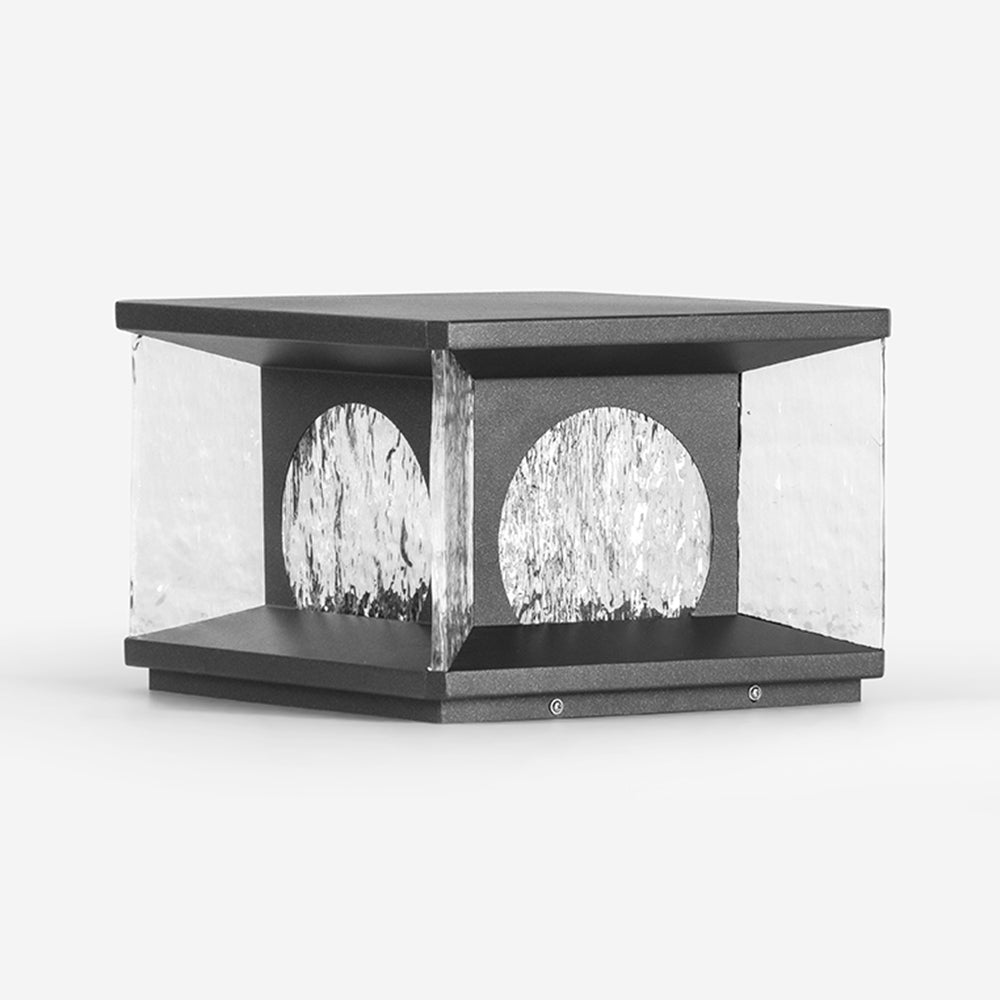 Ray Moderna Lámpara Exterior Cubo Metal Patio Jardín