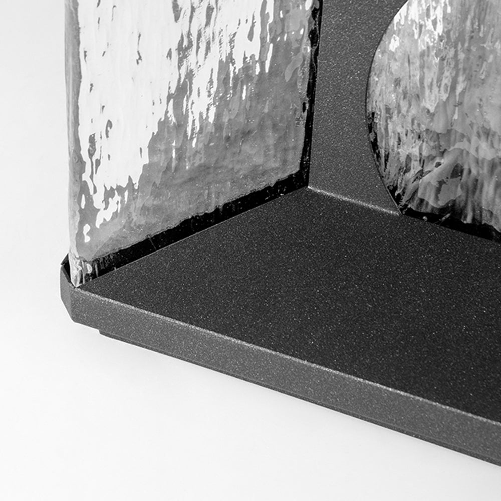 Ray Moderna Lámpara Exterior Cubo Metal Patio Jardín