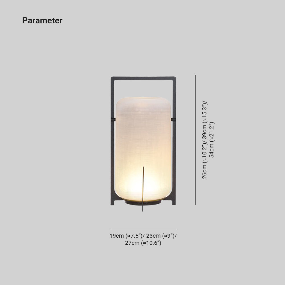 Ray Lámpara Exterior Minimalista Cilíndrica Vidrio Acrílico