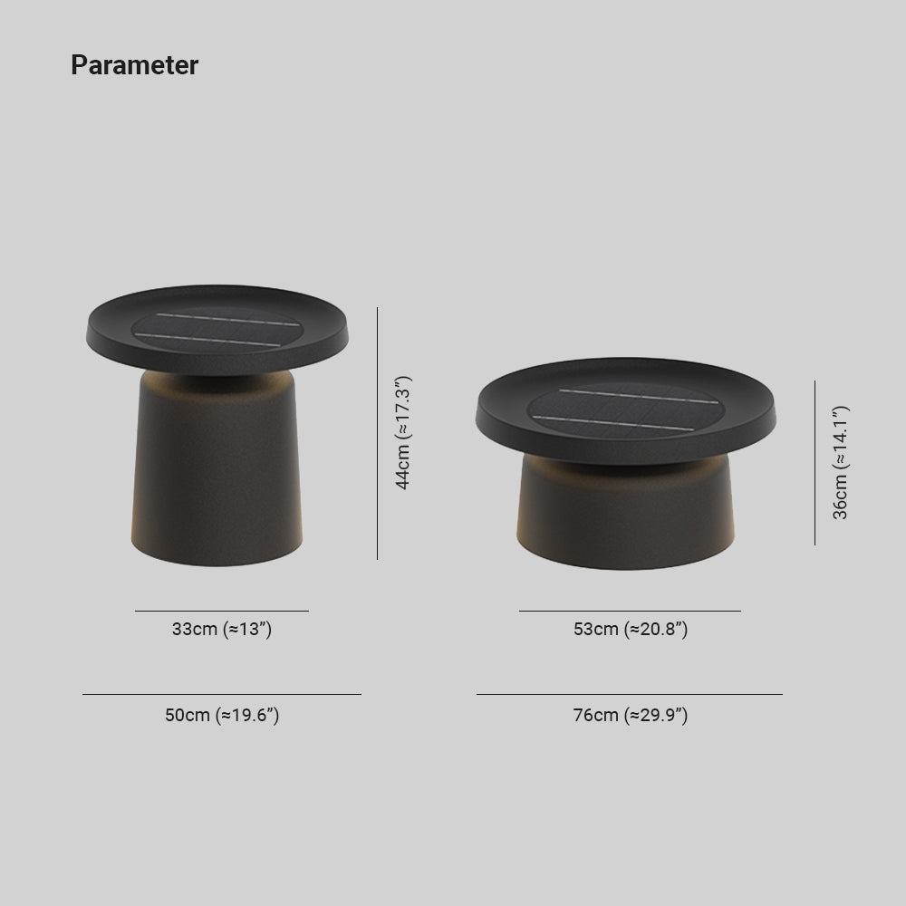 Ray Moderno Lámpara de Pie Exterior Recargable Metal Patio