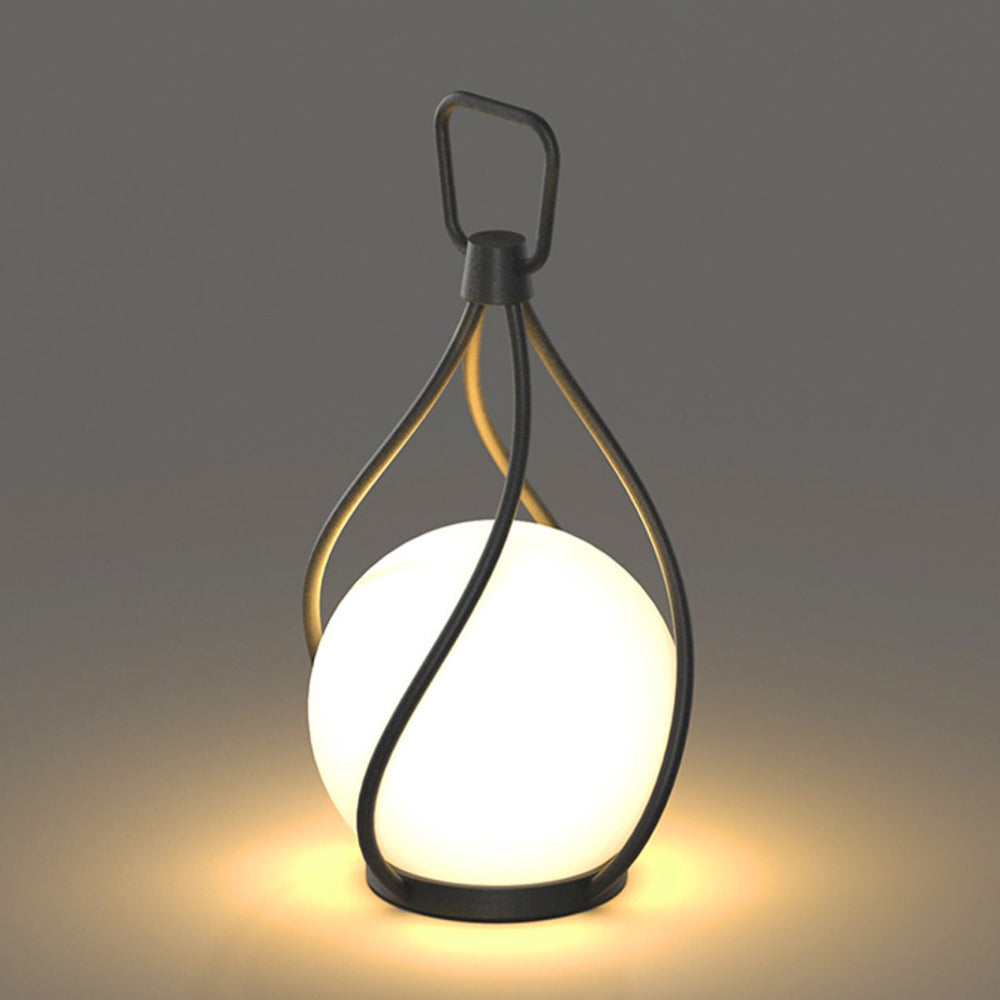 Ray Moderna Lámpara Colgante Exterior Burbuja Metal Patio