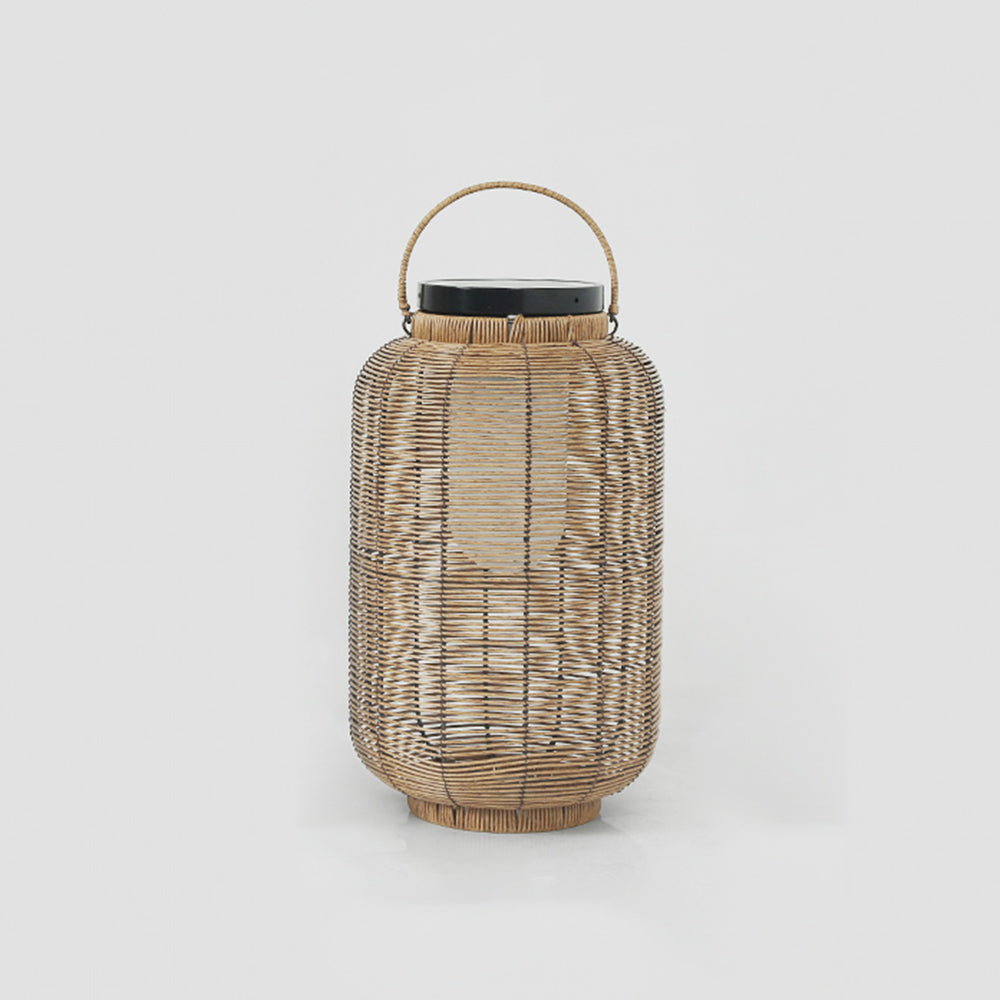 Ray Retro Lámpara Exterior Metal Ratán Patio Jardín