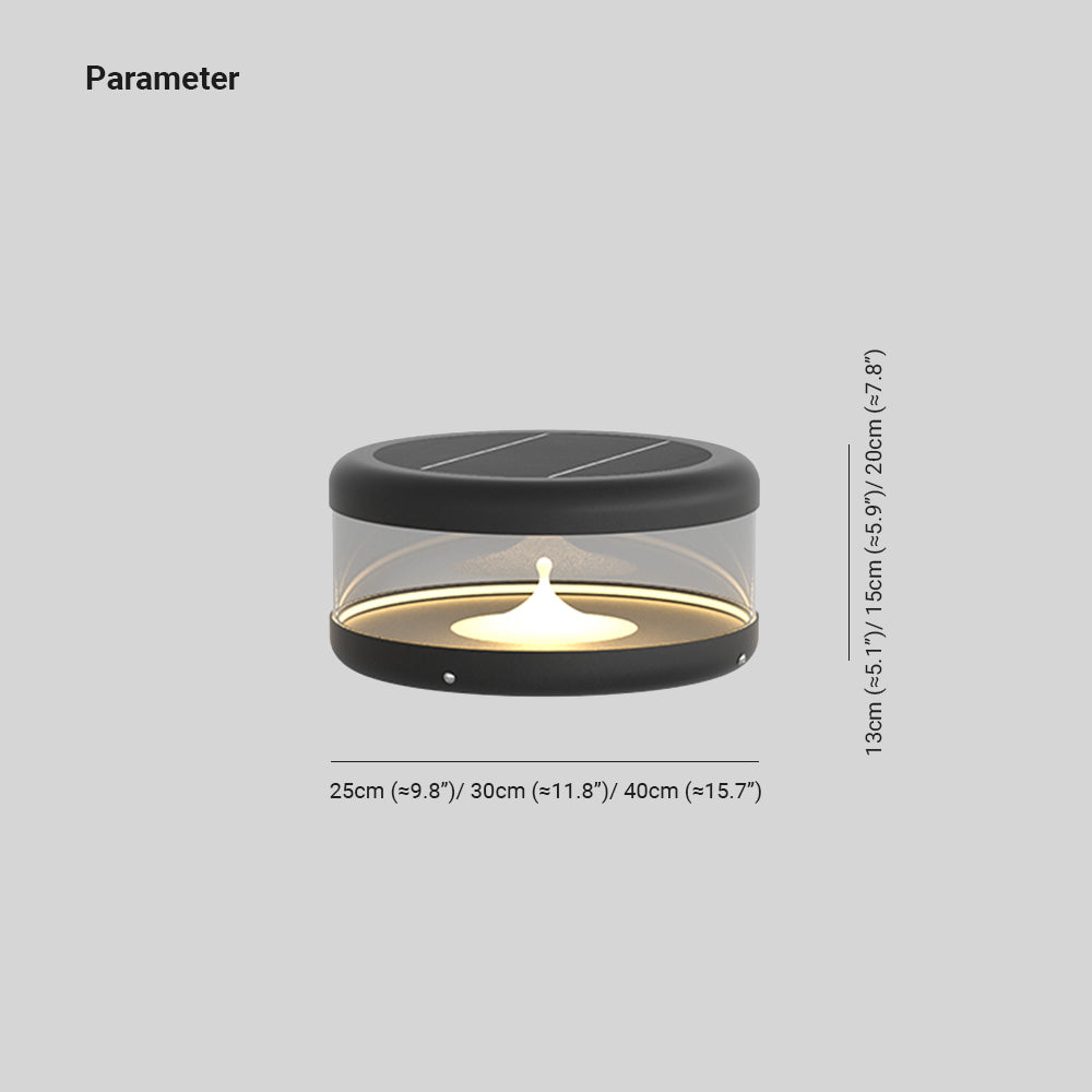 Ray Moderna Lámpara Exterior Metal con Arena Movediza Patio