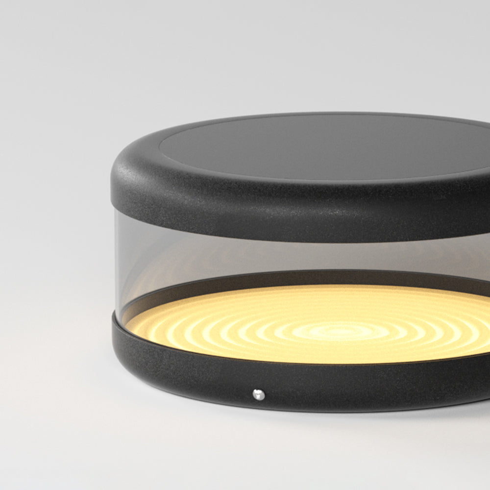Ray Moderna Lámpara Exterior Cilíndrica Metal Patio
