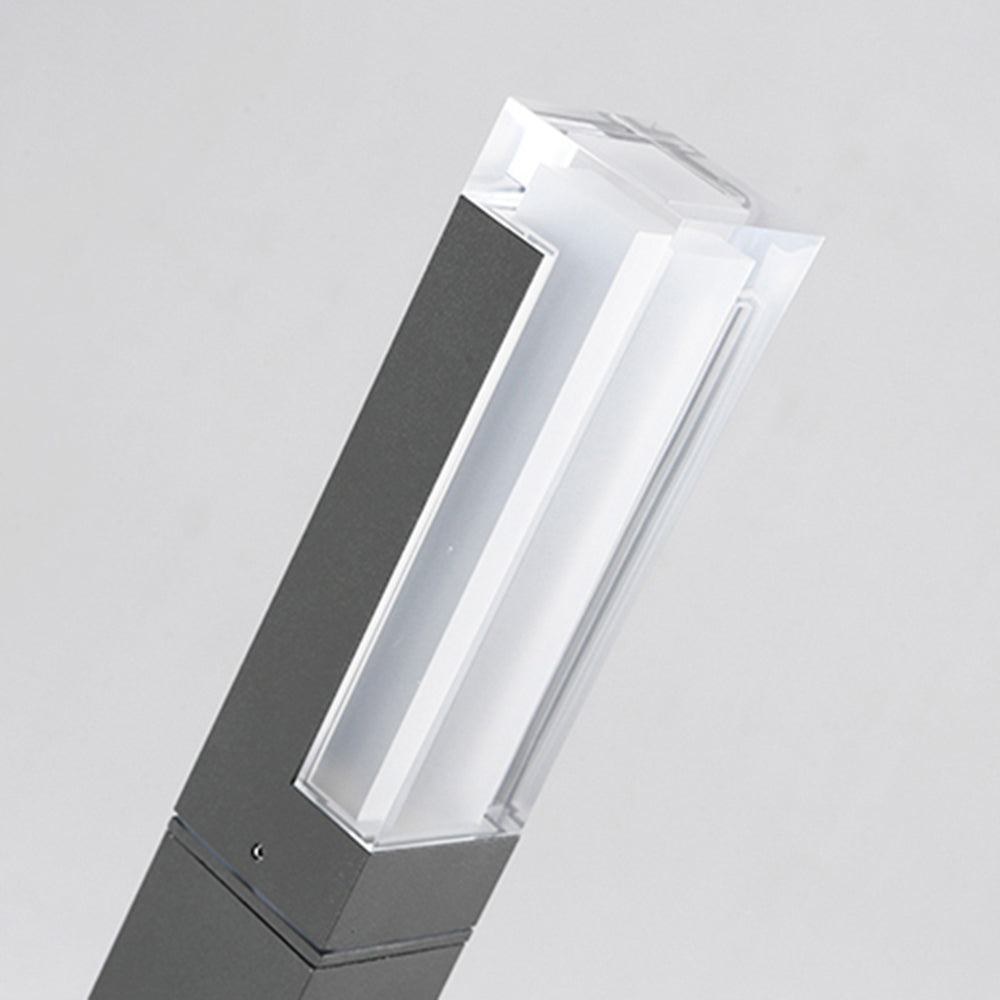 Ray Moderna Lámpara Exterior Rectangular Metal Patio