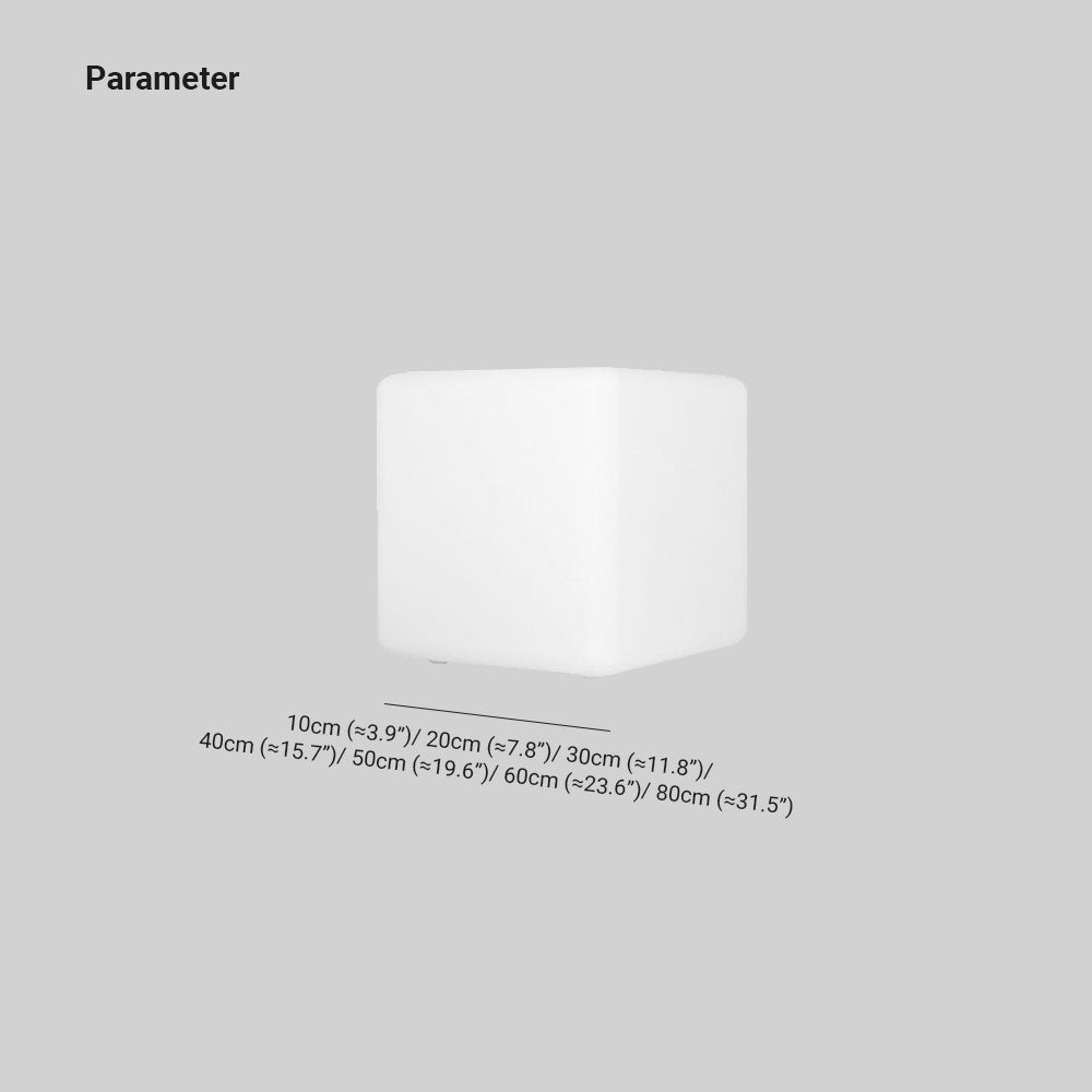 Ray Lámpara Exterior Minimalisto Cuadrado Acrílico Patio