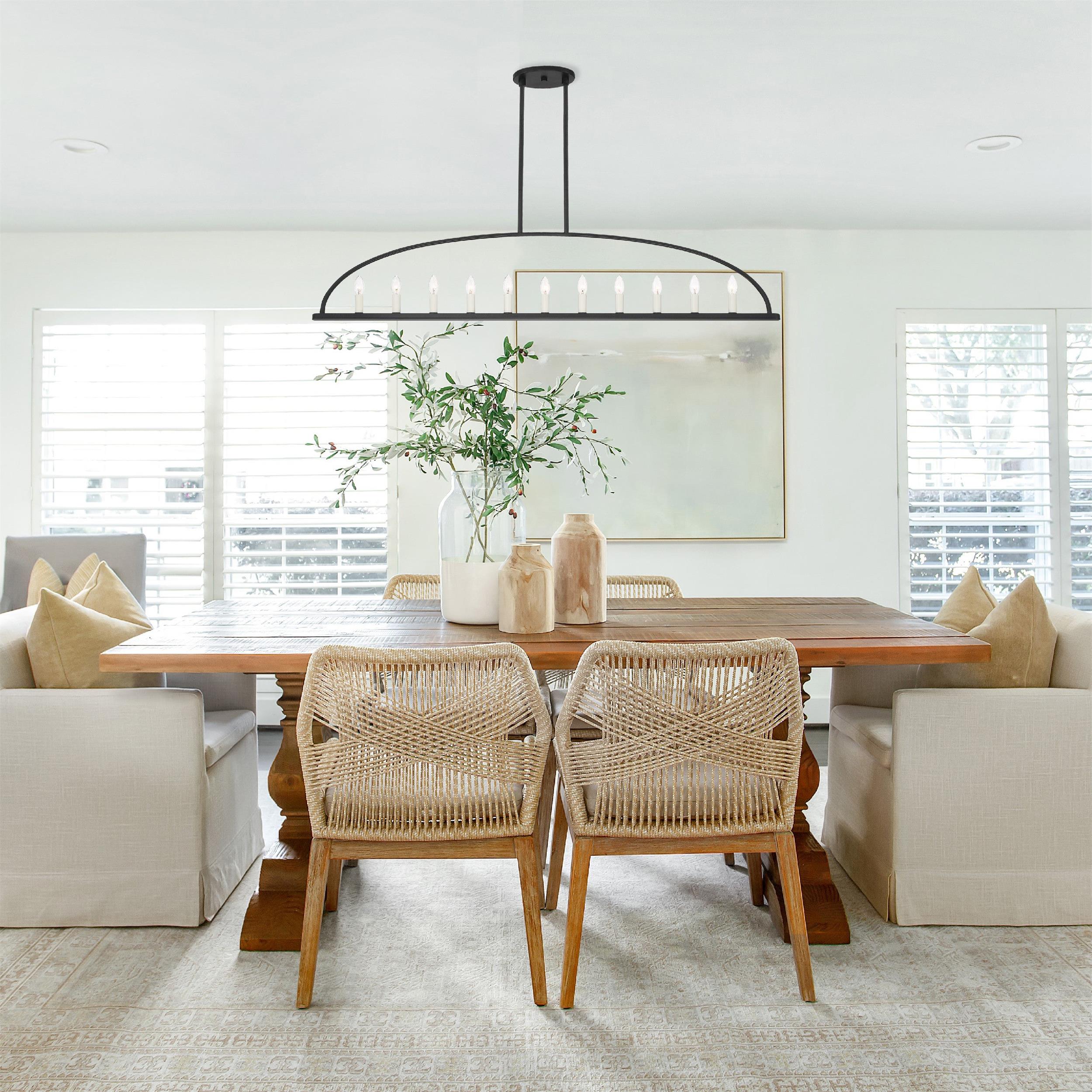 Abbott Linear Minimalist Metal Chandelier - Lamp Copper