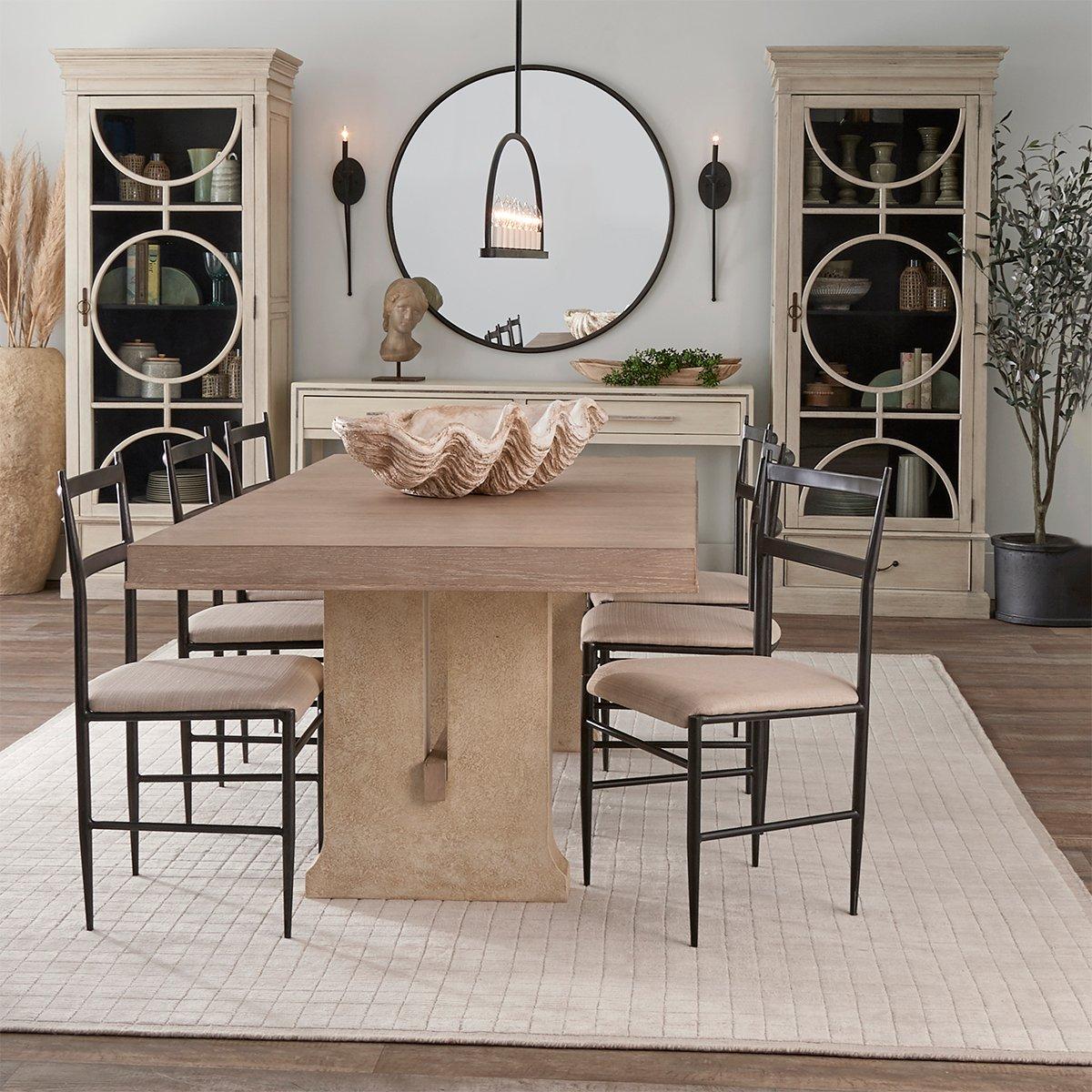 Abbott Linear Minimalist Metal Chandelier - Lamp Copper