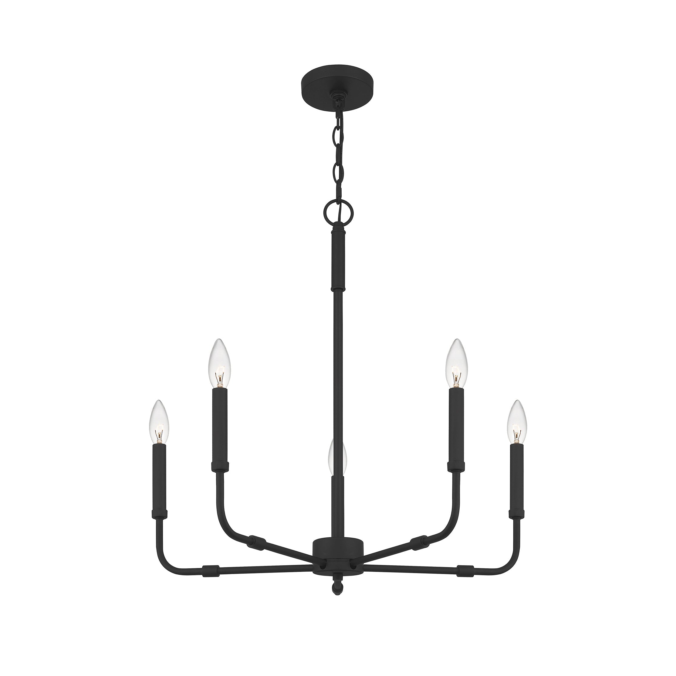 Abner Industrial Modern Brass Chandelier - Lamp Copper