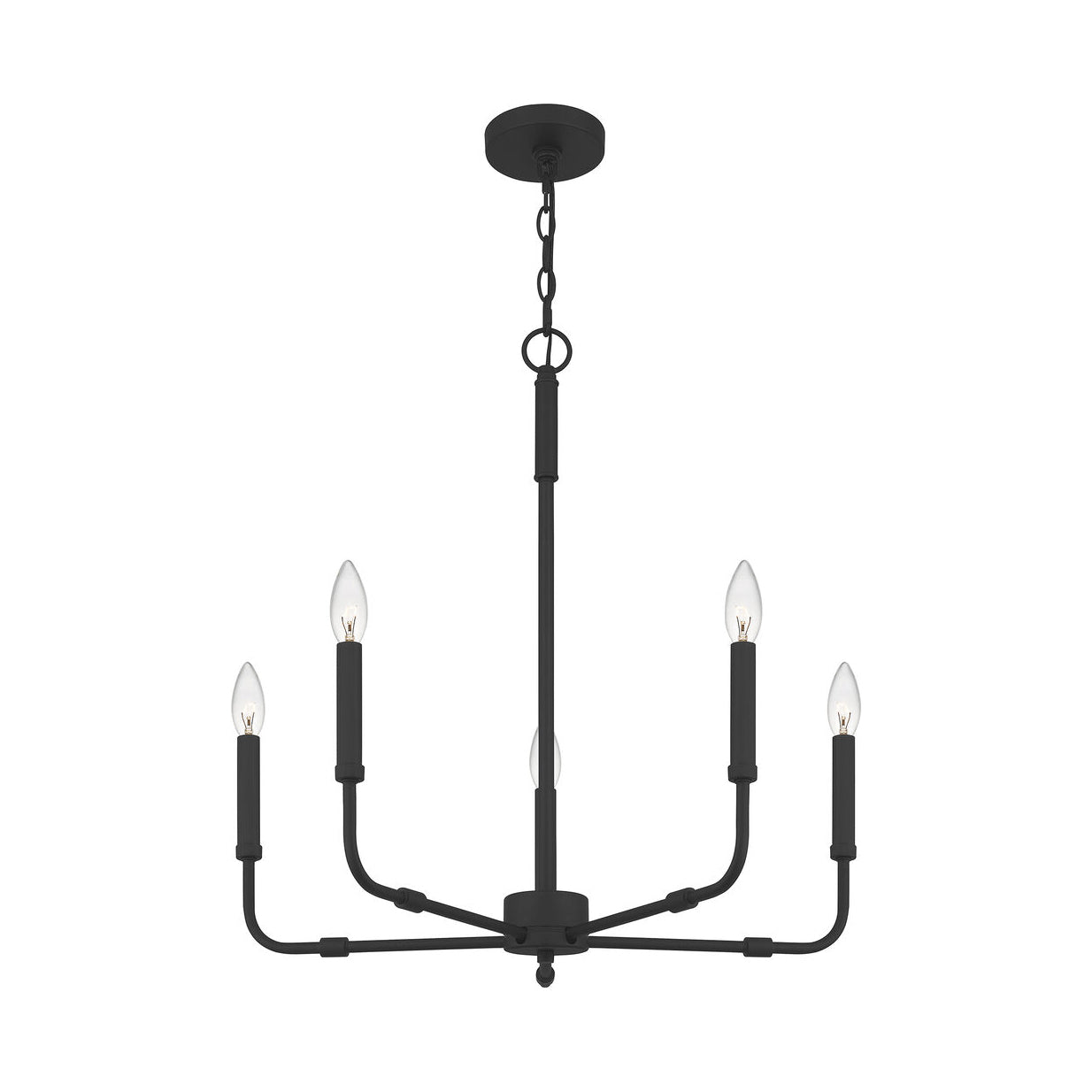 Abner Industrial Modern Brass Chandelier - Lamp Copper