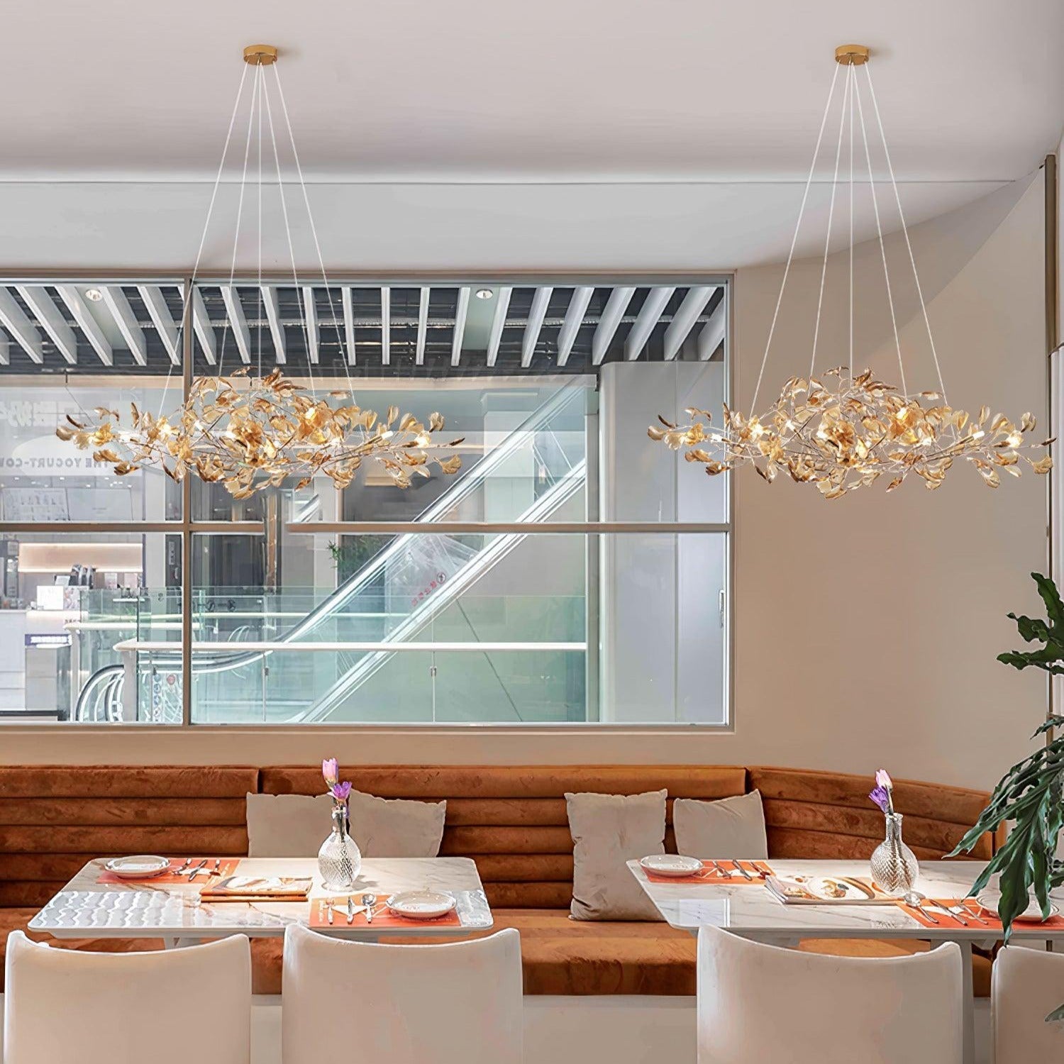 Olivia Lámparas de Araña de Acrílico Ginkgo